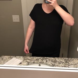 Black Scoopneck Top